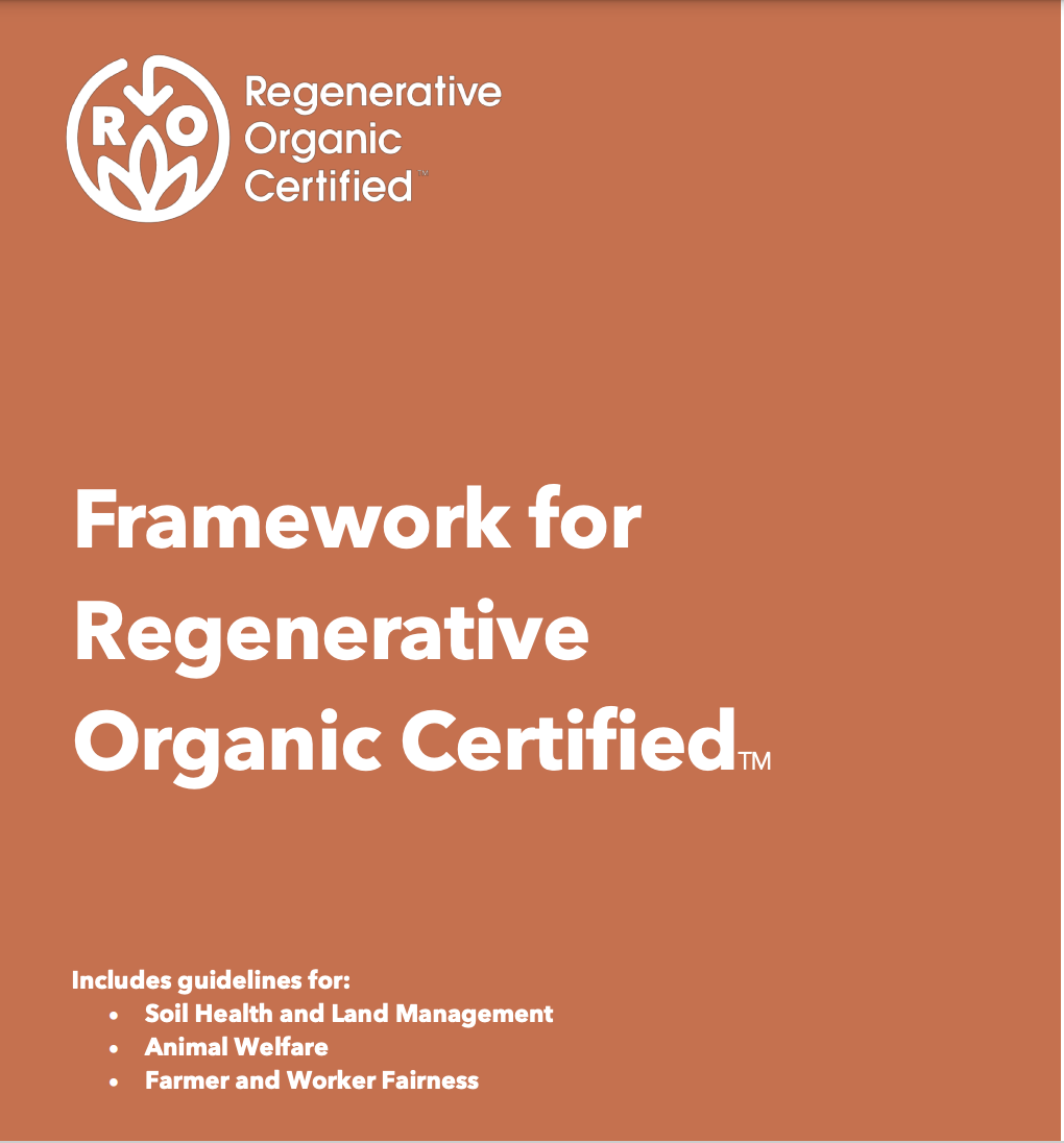 Framework for Regenerative Organic Certified card