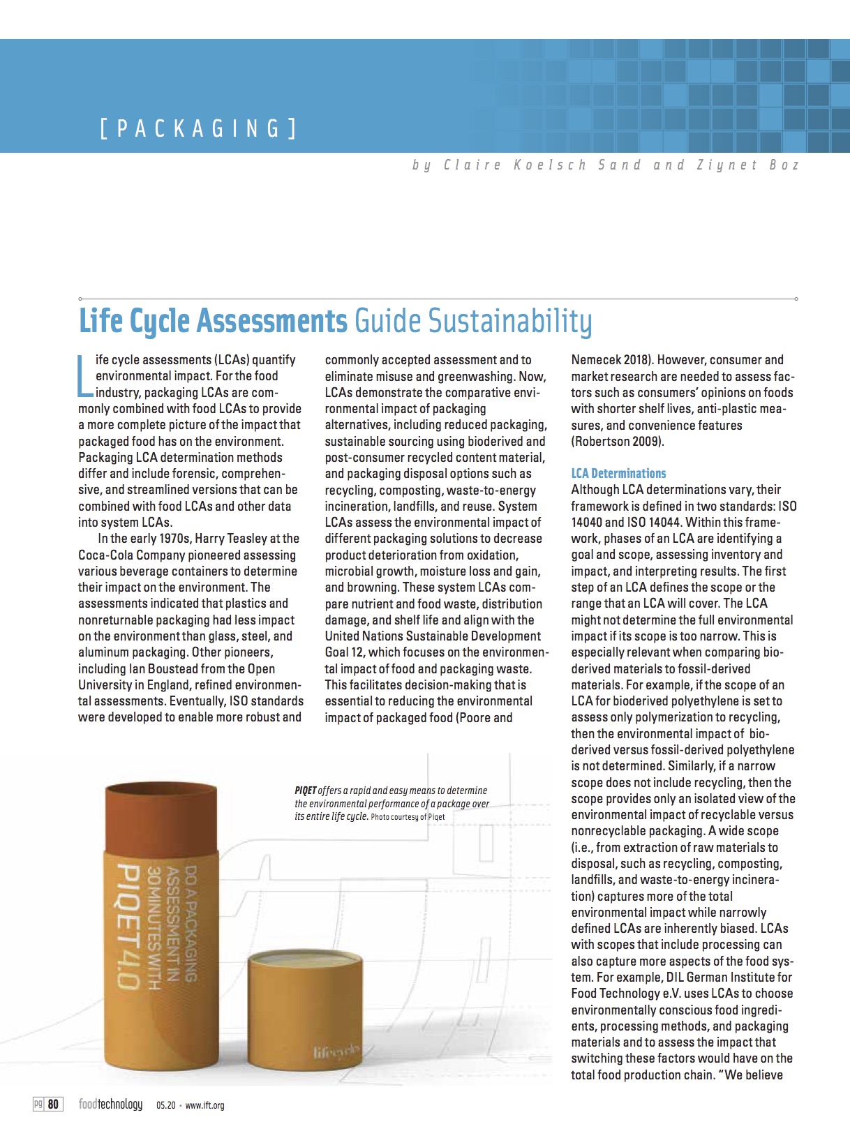 Life Cycle Assessments Guide Sustainability card