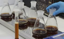 Natural dye from coffee grounds card